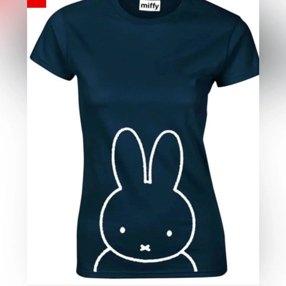 MIFFY-Imported (NWT) Women's Style Short Sleeve Blue Character Tee - Picture 12 of 12